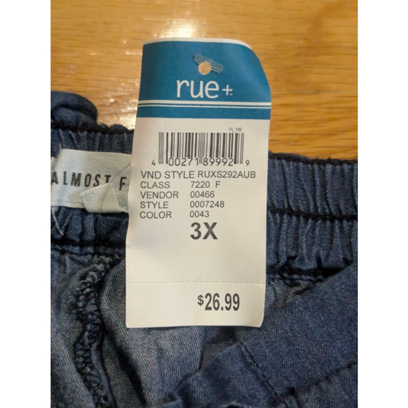 Almost Famous NWT Paper Bag Waist High Waist Shorts 3X - Picture 5 of 12